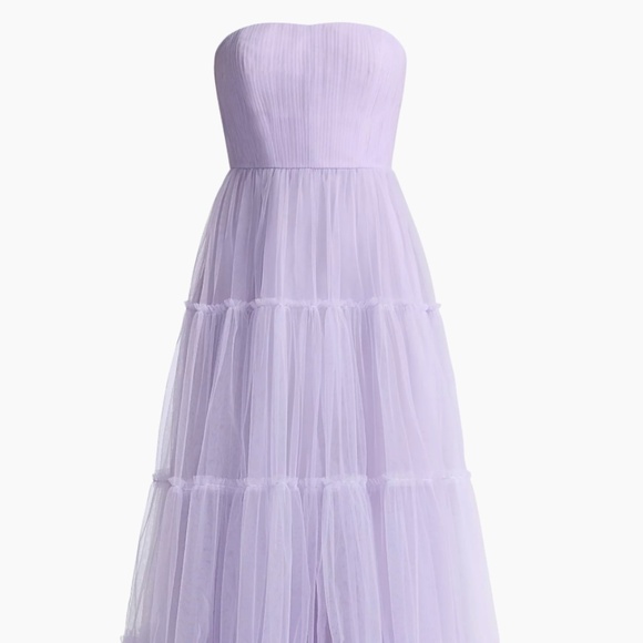 Zac Posen Lavender Strapless Wedding Dress - Picture 9 of 9